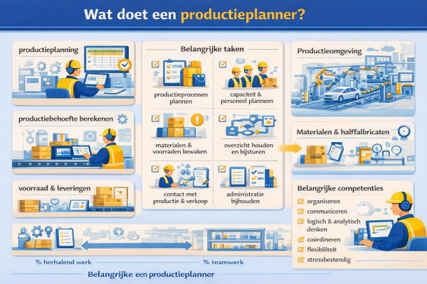 Alles over het beroep productieplanner Wat doet een productieplanner